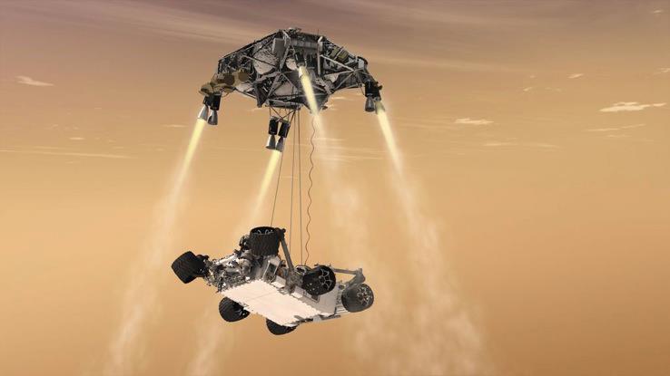 Mars Science Laboratory Curiosity Landing on Mars
